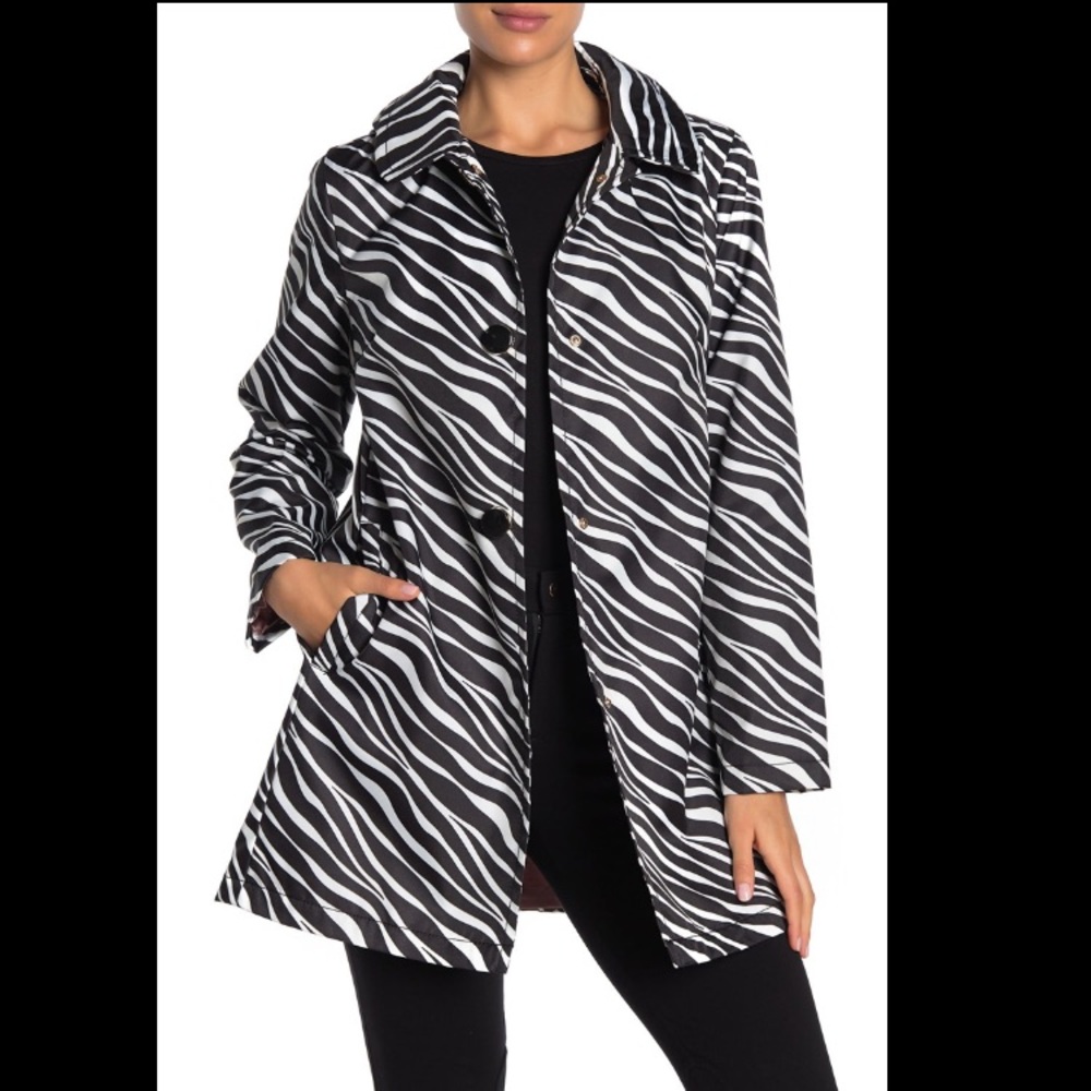 KATE SPADE ZEBRA RAINCOAT